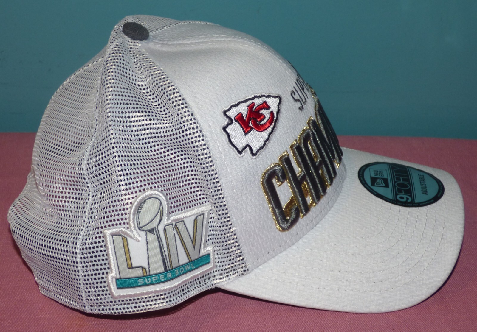 Kansas City Chiefs New Era Super Bowl LIV 54 Champions Mesh Snapback