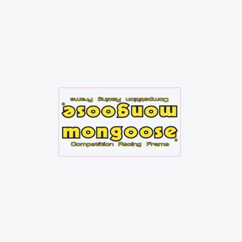 1983-85 Mongoose down tube decal - Yellow