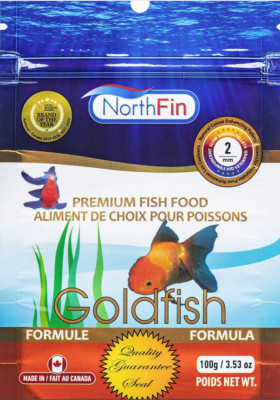 NorthFin Goldfish Formula 2 mm Sinking Pellets Fish Food 100 GM