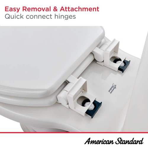 American Standard Champion 4 runder langsam schließender Toilettensitz in Knochen - Bild 2 von 10