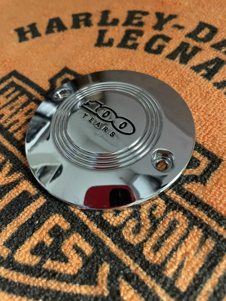Timer Cover Chrome 100TH Harley Davidson Sportster - Imagen 4 de 4