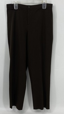 Rafaella Preowned Womens Brown Dress Pants Size 14 Womens Stretch