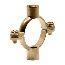 15mm Cast Brass Double Pipe Ring - FREE Next-Day Delivery