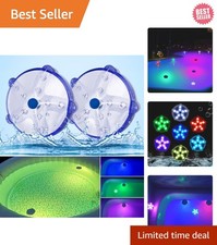 Whimsical Floating Pool Lights - Color Changing Led Starfish For Bathtubs (2pcs)