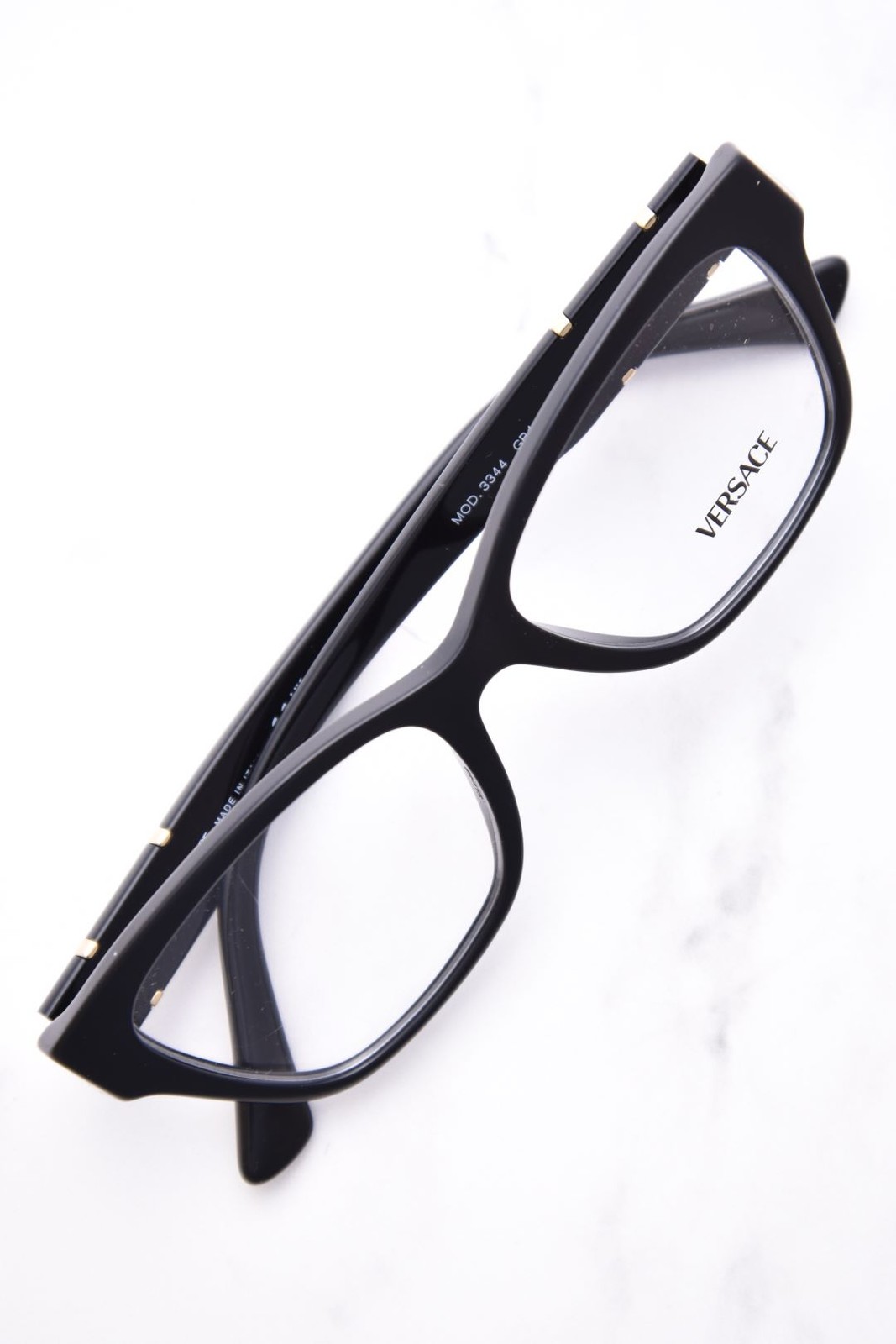 Versace VE3344 GB1 Eyeglasses Frame Women's Black Full Rim Cat Eye 52mm thumbnail 5