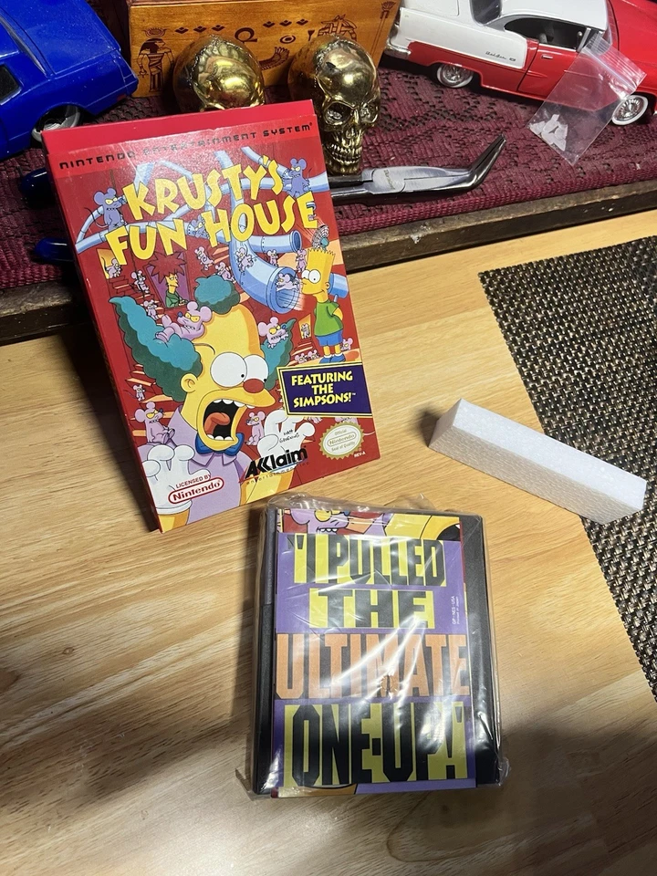Krusty's Fun House Nintendo NES Complete In Box CIB Game Box Manual Simpsons - Image 3 of 4