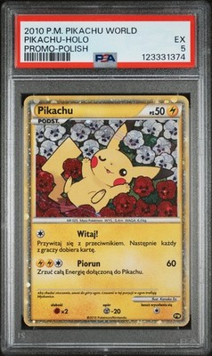 【PSA9】Pikachu ピカチュウワールド ポーランド　2010 2010 POKEMON PIKACHU WORLD PROMO POLISH PIKACHU-HOLO PSA 5 | eBay