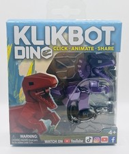 ZING- Klikbot Dino Velociraptor Dinosaur Figure: Click, Animate, Share - NEW