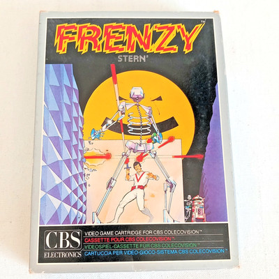 Frenzy Game CBS Coleco Vision System Boxed Colecovision Vintage 80 s