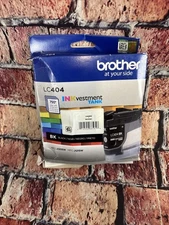 Brother LC404BKS Black Ink Cartridge EXP 08/2026 Open Damaged Box Still Sealed