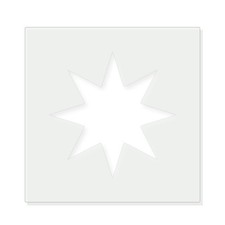 Star 6 Reusable Mylar Stencil, 10 mil Plastic Paint Stencil for Crafts and Decor