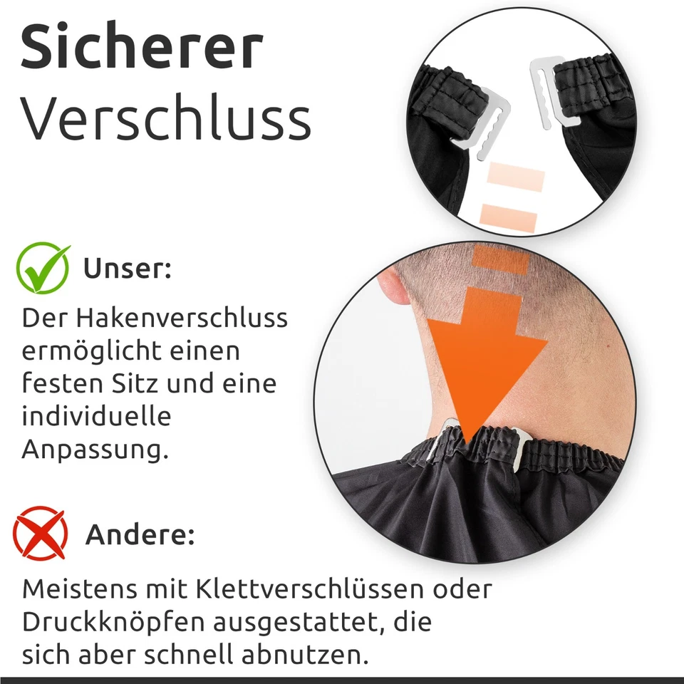 Friseurumhang Haarschneideumhang Frisörumhang Frisierumhang Umhang 150x120cm - Bild 3 von 4