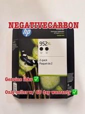 NEW Genuine ORIGINAL HP 952XL Black Ink Cartridge 2PK N9K29BN 2026-2027