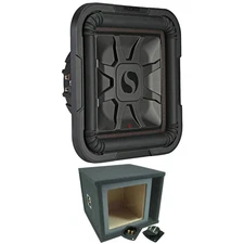 Kicker Car Audio L7 10" 1000W Subwoofer 46L7T102 and Ported Enclosure Sub Box