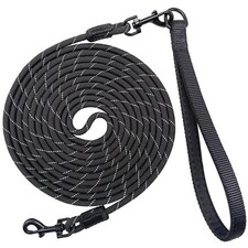 Long Leash for Small Dogs, 12 FT Reflective Rope Training Lead Removable Padd...