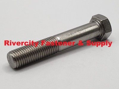 7/16-20x2-1/2 Stainless Hex Head Cap Screws 7/16x20 x 2-1/2 Bolts 7/16x20 x 2.5''