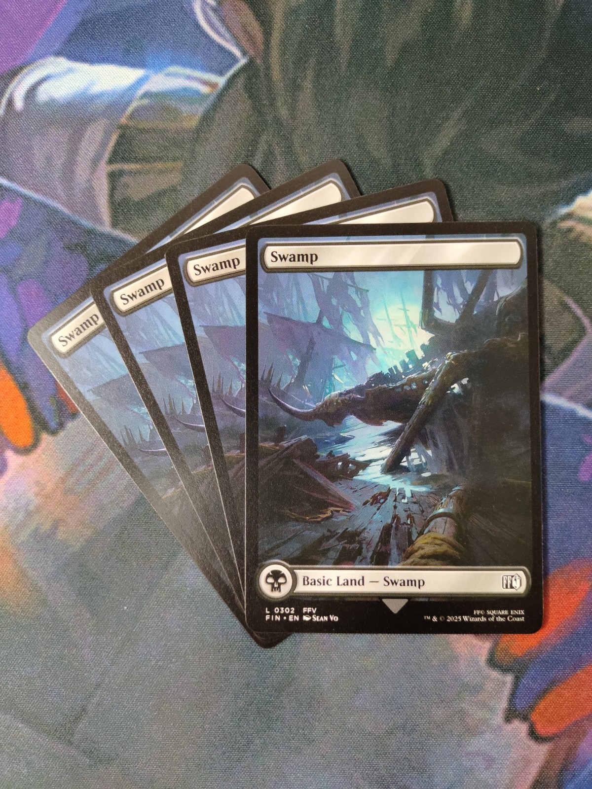 Full Art Swamp 302 x 4  | *% Off 2+ | Final Fantasy | NM | MTG