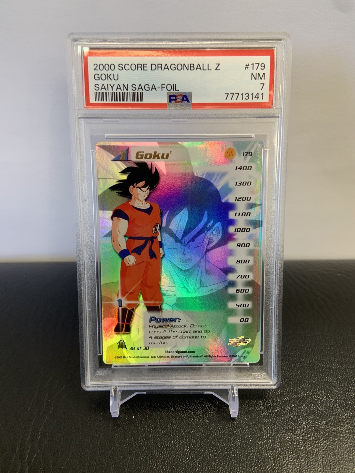 Goku Saiyan Saga - Foil (Score, 2000) 38/38 (PSA 7)