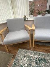 Wooden 2 Seater Settee and Chair.Used But Very Good Condition