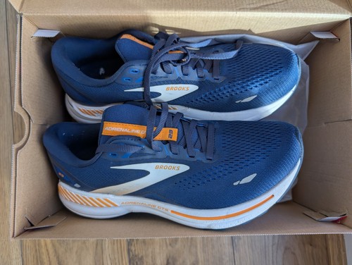 Hardly used Mens Brooks Adrenaline GTS 23 Running Shoes Size UK6 in Blue - Picture 4 of 6