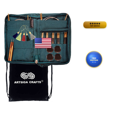 Lantern Moon Legacy 5-Inch 5-Pair Interchangeable Circular Knitting Needle Set