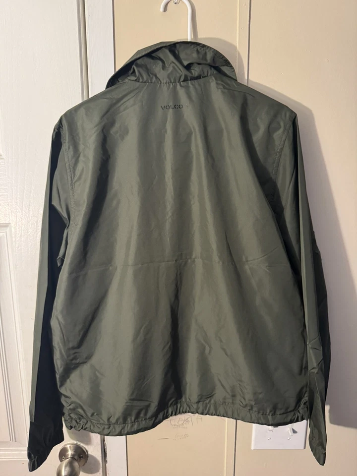 VOLCOM SKATE VITALS COACH JACKET MENS SIZE SMALL SQUADRON GREEN NEW WITH TAGS - Image 3 of 3