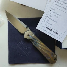 Chris Reeve Knives Large Sebenza 31 Unique Graphic CPM Magnacut w/ ZircuTi clip!