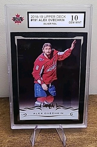2018/19 UPPER DECK NHL HOCKEY CARD #191 ALEX OVECHKIN KSA 10 GEM MINT 18/19 UD