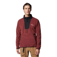 Columbia Men's Sequoia Grove 1/2 Zip Fleece Size Small in Spice with Black NWT