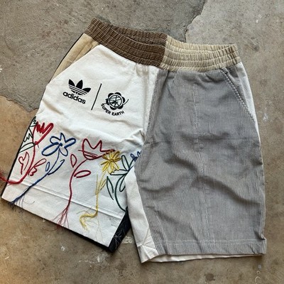 Sean Wotherspoon Super Earth Handmade Recycled Materials Custom Shorts Medium