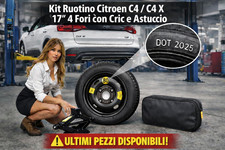 💥 Kit Radkappe Citroen C4 / C4 X 17" 4 Löcher mit Wagenheber und Etui 🛞