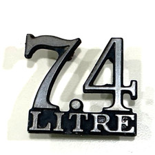 1973 1974 1975 Pontiac Grand Am Original Gm Trunk Lid Emblem 7.4 Litre 455 Cid