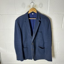Boden Jacket Mens 46R Blue Navy Chore Oi Polloi Blazer Suit Formal Shacket Work