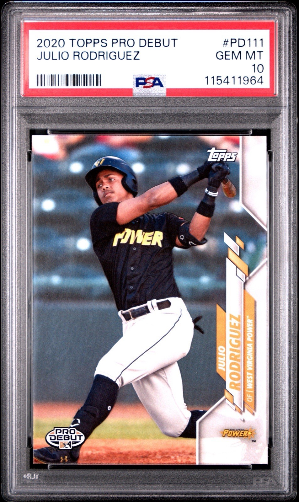 2020 Topps Pro Debut 🔥JULIO RODRIGUEZ🔥 RC Rookie 1st Pro PSA 10 💎 Gem Mint