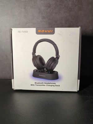 NOUUI Wireless Headphones for TV. Headphones for Seniors w Bluetooth.  NU-TV002