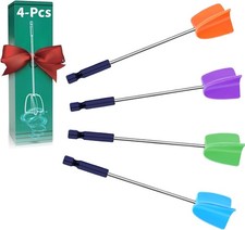 4 Pcs Resin Mixer Paddles for Resin Drill Epoxy Mixer Attachment Paint Stirrer