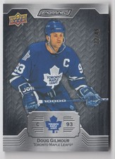 2023-24 Upper Deck Engrained Ebony Doug Gilmour /49 Toronto Maple Leafs #92
