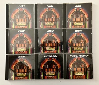 YOUR HIT PARADE 9 CD Lot Time Life 1947 1950-1954 1959 Mid 50's Forever Various