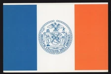 Postcard - New York City Flag Symbol Badge Patch 