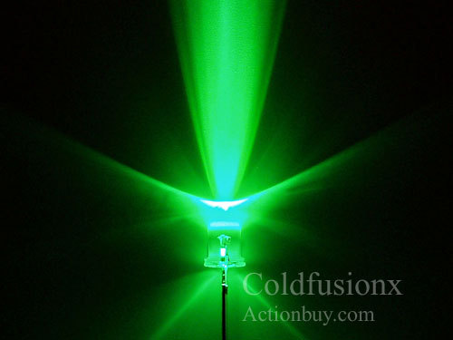 50x Riesen 10mm 10mm grüne LEDs Auto R6 R1 - Bild 1 von 1
