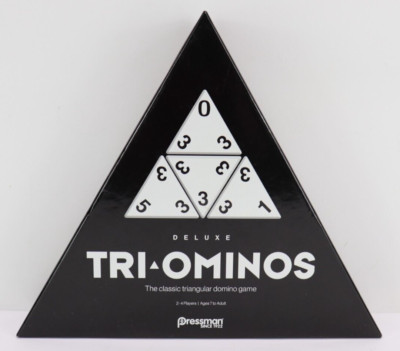 Tri-Ominos Deluxe Classic Triangular Domino Game Pressman Age 7-Adult NEW Sealed