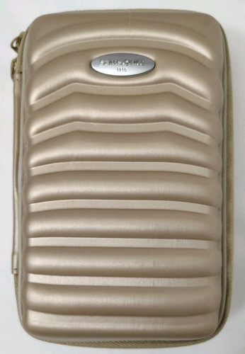 Samsonite Pearl Beige Hard Case Amenity Kit Empty Hainan Airlines Business Class