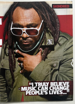 BENJI WEBBE / SKINDRED - 2011 full page UK magazine poster