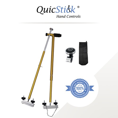 QuicStick Portable Hand Controls Disabled Driving Lightweight Handicap Mobility - Picture 13 of 53