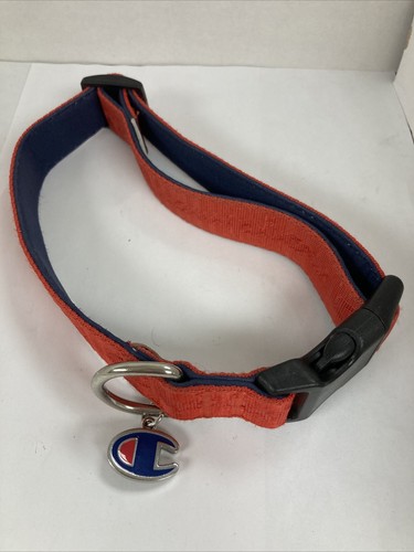 Champion Dog Collar Orange Adjustable Nylon Up To 22 Inches - Picture 1 of 3