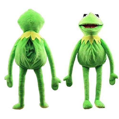 Kermit the Frog Hand Puppet Full Body Muppet Sesame Street Plush Toy Kid Toy AU, - Picture 6 of 10