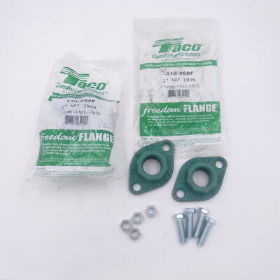 Pack De 2 Brides Taco En Fonte 1 Pouce - 110-252F - Avec Fixations Incluses - Pour Pompes Et Tuyauterie