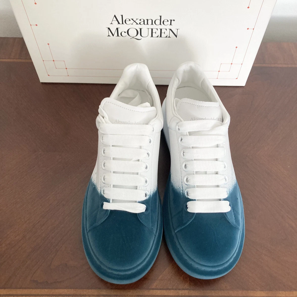 Alexander mcqueen top spray paint sneakers