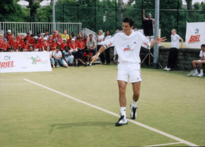 Tennis player Tim Henman at a charity event circa 2004 Television Old Photo 1