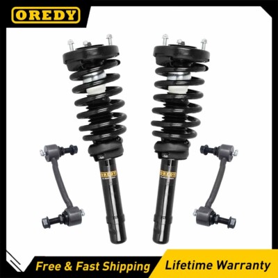 4PC Front Struts & Sway Bar Links for Hyundai 2006-2010 Sonata / 2006-2011 Azera